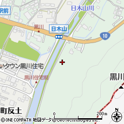 日木山橋周辺の地図