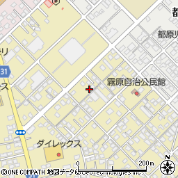 宮崎県都城市蓑原町8137-3周辺の地図