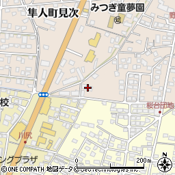 鹿児島県霧島市隼人町見次1112周辺の地図