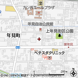 宮崎県都城市年見町周辺の地図