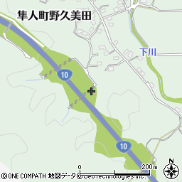 隼人道路周辺の地図