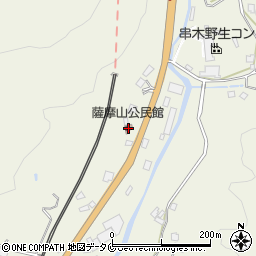 薩摩山公民館周辺の地図