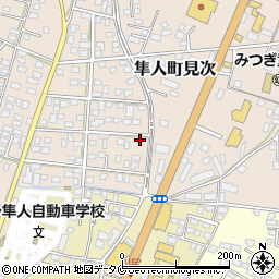 鹿児島県霧島市隼人町見次829周辺の地図