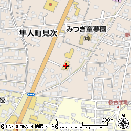 鹿児島トヨタ自動車グリーンフィールド隼人周辺の地図