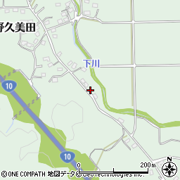 鹿児島県霧島市隼人町野久美田894周辺の地図