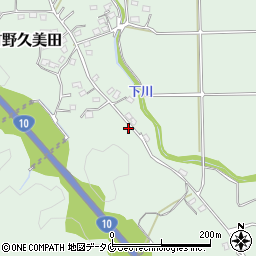 鹿児島県霧島市隼人町野久美田890周辺の地図