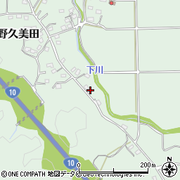 鹿児島県霧島市隼人町野久美田895周辺の地図