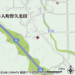 鹿児島県霧島市隼人町野久美田907周辺の地図