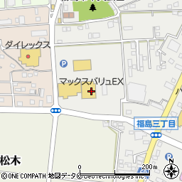 マックスバリュエクスプレス松木店周辺の地図