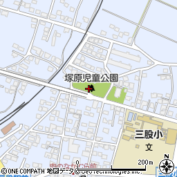 塚原児童公園周辺の地図