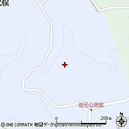 鹿児島県曽於市財部町北俣280周辺の地図