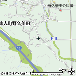 鹿児島県霧島市隼人町野久美田959周辺の地図