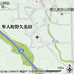 鹿児島県霧島市隼人町野久美田960周辺の地図