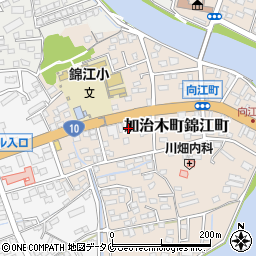南九州自販　錦江町店周辺の地図