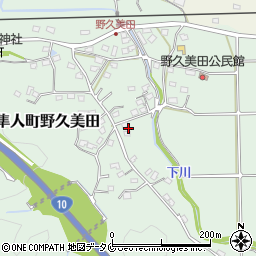 鹿児島県霧島市隼人町野久美田970周辺の地図