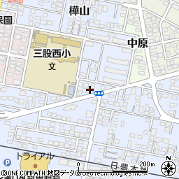 宮崎日日新聞三股北販売所周辺の地図