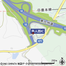西日本高速道路株式会社　隼人料金所周辺の地図