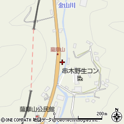 鹿児島県いちき串木野市薩摩山周辺の地図