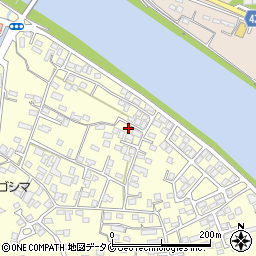 鹿児島県姶良市東餅田685-4周辺の地図