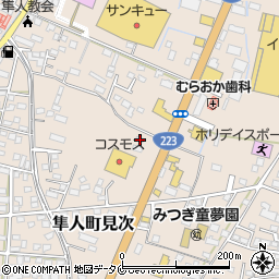 鹿児島県霧島市隼人町見次1015周辺の地図