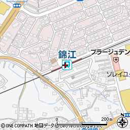 錦江駅周辺の地図