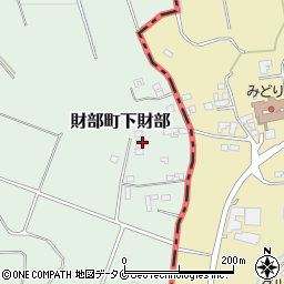 鹿児島県曽於市財部町下財部2443-1周辺の地図