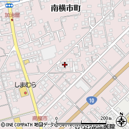 宮崎県都城市南横市町3684周辺の地図