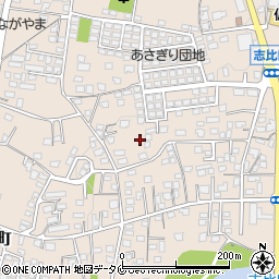 宮崎県都城市志比田町周辺の地図