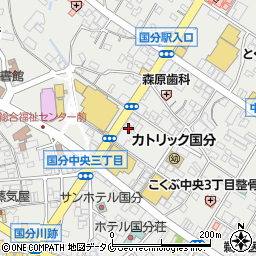 中村タクシー　国分営業所周辺の地図