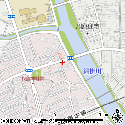 田中大橋前周辺の地図
