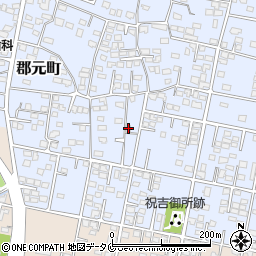 宮崎県都城市郡元町2815-3周辺の地図