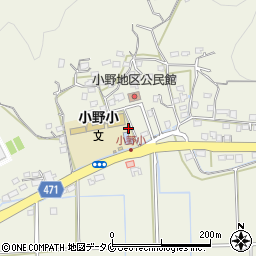 鹿児島県霧島市隼人町小田2466周辺の地図