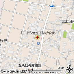 ミートショップながやま志比田店周辺の地図