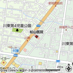 松山医院周辺の地図