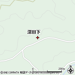 鹿児島県いちき串木野市深田下周辺の地図