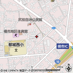 宮崎県都城市南横市町3940-14周辺の地図