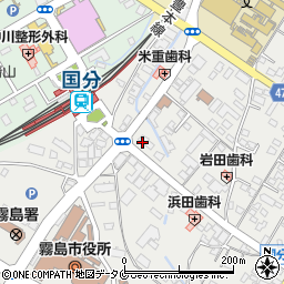 ローソン国分駅前店周辺の地図