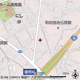 宮崎県都城市南横市町3984周辺の地図