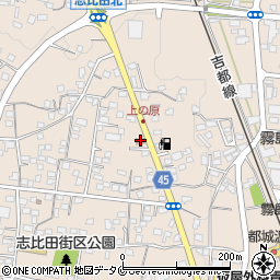 志比田簡易郵便局周辺の地図