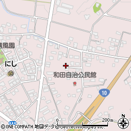 宮崎県都城市南横市町4087周辺の地図