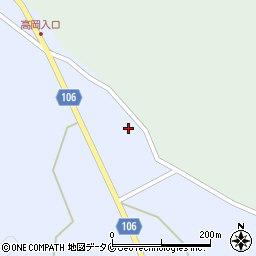 鹿児島県曽於市財部町北俣594-5周辺の地図