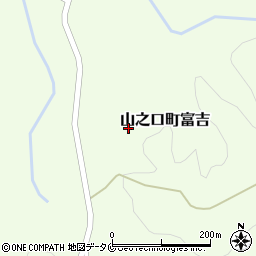 宮崎県都城市山之口町富吉周辺の地図
