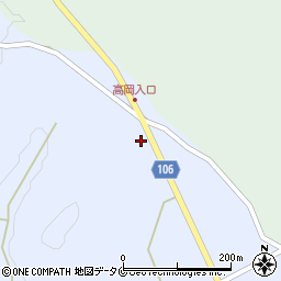 鹿児島県曽於市財部町北俣1357-4周辺の地図