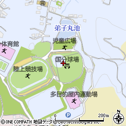 桷志田球場周辺の地図