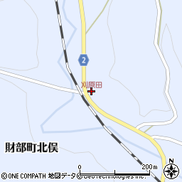 刈原田周辺の地図