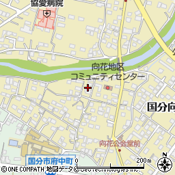 鹿児島県霧島市国分向花町19周辺の地図