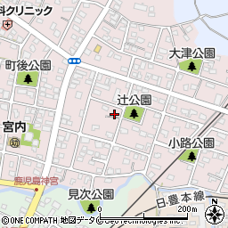 鹿児島県霧島市隼人町神宮6丁目周辺の地図