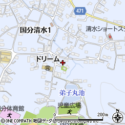 弟子丸公民館周辺の地図