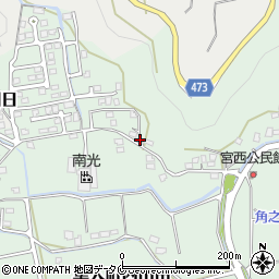鹿児島県霧島市隼人町内山田1634-3周辺の地図