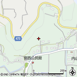 鹿児島県霧島市隼人町内山田1730周辺の地図